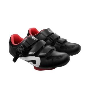 Peloton Cycling Shoes Black Red Cleats Bike Spin Class Size 9 (44)‎